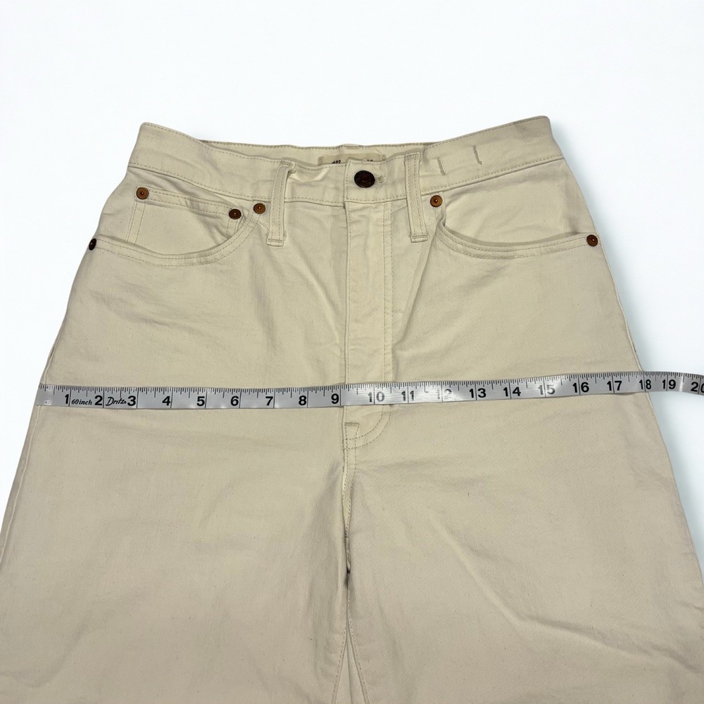 Madewell Balloon Jeans In Vintage Canvas Wash Size 27 Inseam 26" High Rise - Picture 13 of 16